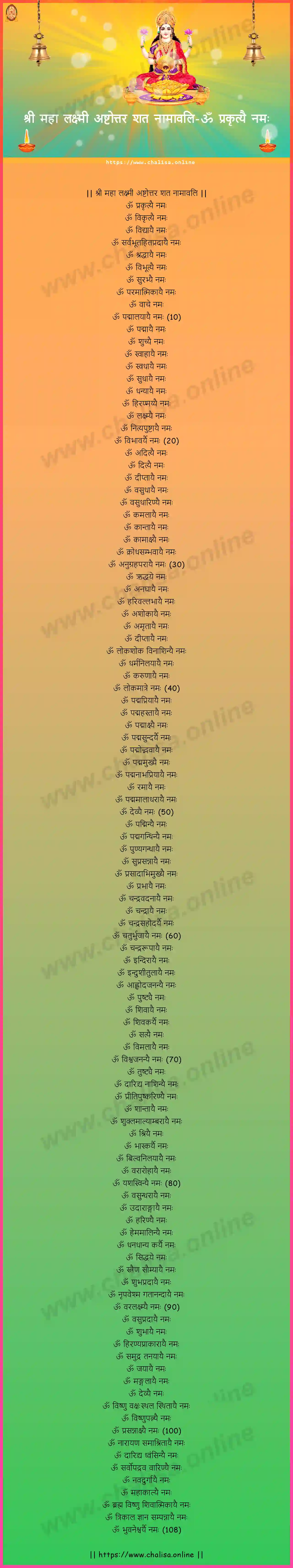 om-prakrtyai-namah-sree-maha-lakshmi-ashtottara-sata-naamaavali-devanagari-devanagari-lyrics-download